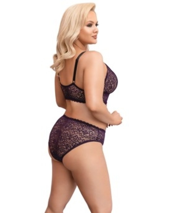 Cottelli Curves Bra Set purple XL