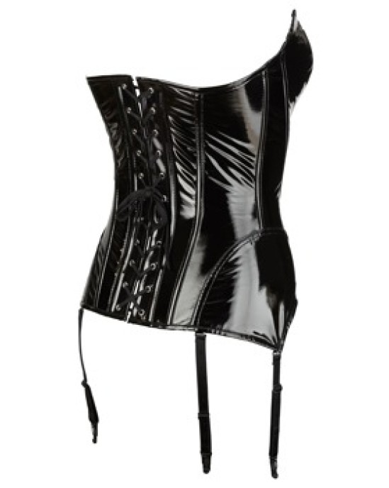 Black Level Vinyl Corset XL