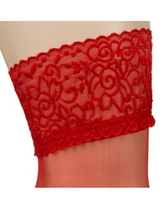 Cottelli Legwear Hold-up Stockings red 2