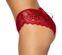 Cottelli Lingerie Crotchless panty red M