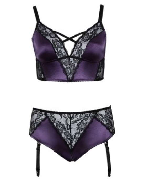 Cottelli Curves BH Set purple/black2XL