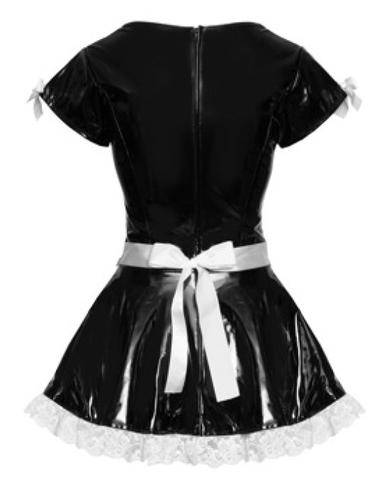 Black Level Vinyl Maid's Dress S