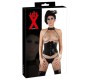 Late X Latex Waist Cincher black XL