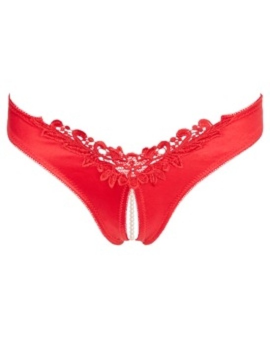 Cottelli Lingerie Briefs Pearls red M