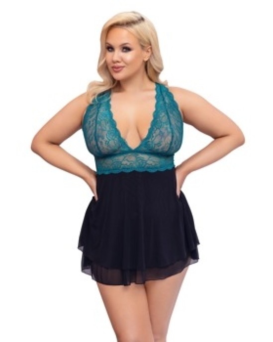 Cottelli Curves Babydoll petrol3XL