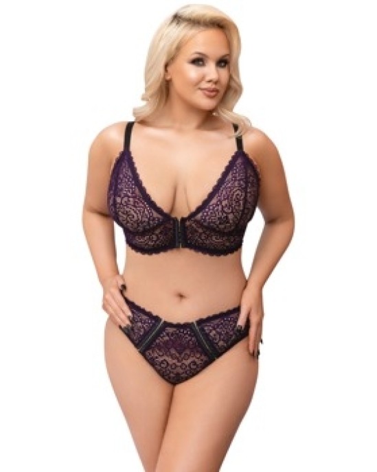 Cottelli Curves Bra Set purple XL