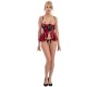 Abierta Fina Shelf Bra Set red 75B/S