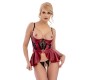 Abierta Fina Shelf Bra Set red 75B/S