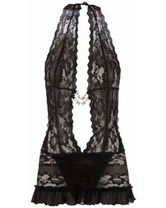 Cottelli Lingerie Lace Dress black S