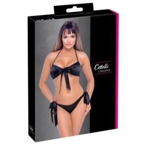 Cottelli Lingerie Krūšturis un biksītes melnas L/XL