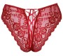 Cottelli Lingerie Crotchless panty red M