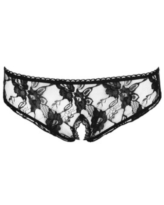 Cottelli Lingerie Crotchless Briefs black S