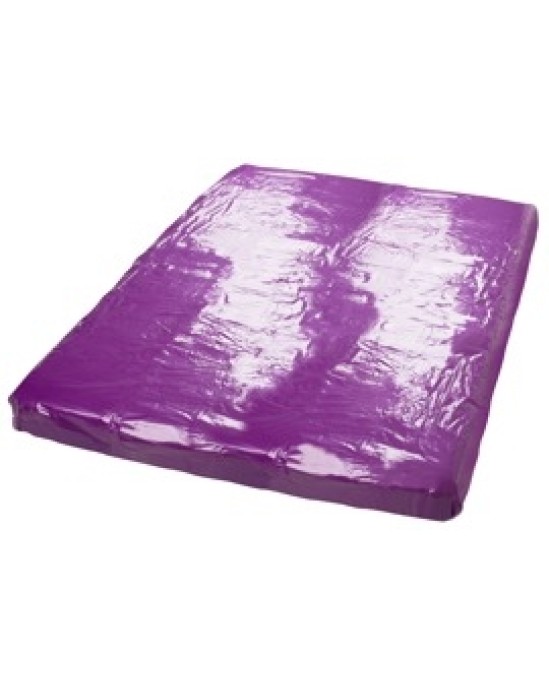 Fetish Collection Vinyl Bed Sheet purple