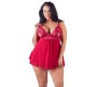 Cottelli Curves Babydoll sarkans 2XL