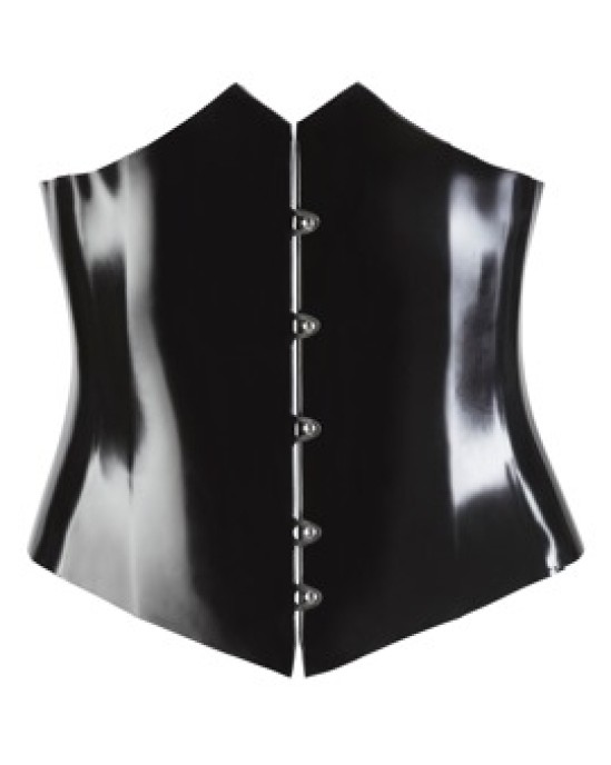 Late X Latex Waist Cincher melns XL