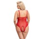 Cottelli Curves Crotchless Body red XL