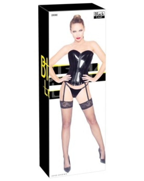 Black Level Vinyl Corset black2XL