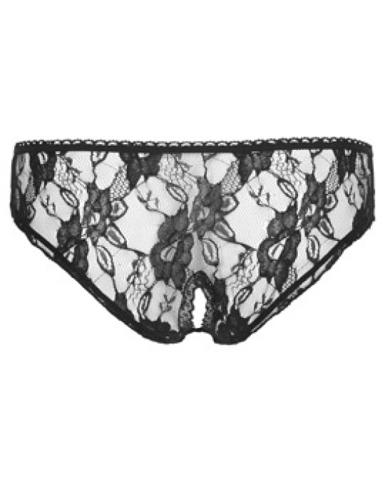 Cottelli Lingerie Crotchless Briefs black S