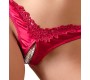 Cottelli Lingerie Briefs Pearls red M