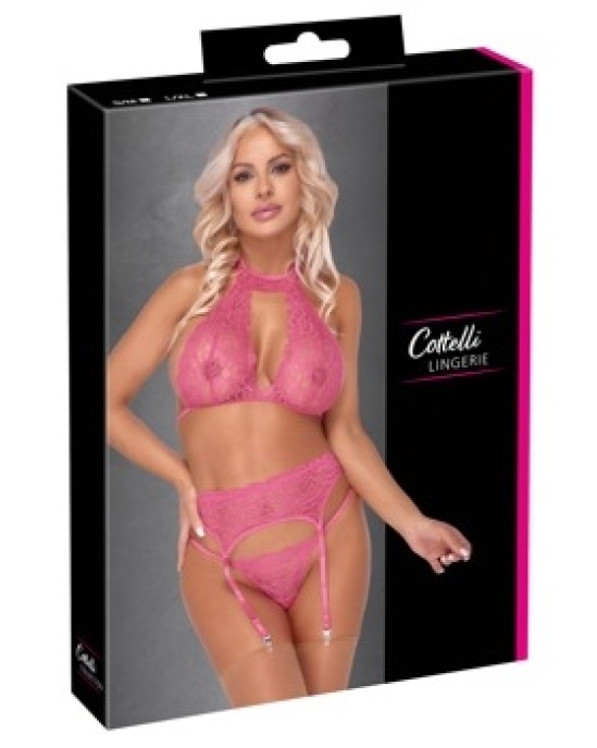 Cottelli Lingerie Bra Suspender Set L/XL