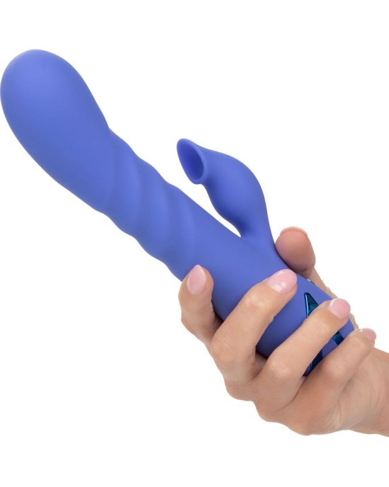 California Exotics LA LOVE VIBRATOR & SUCKER BLUE, BY CALIFORNIA DREAMING