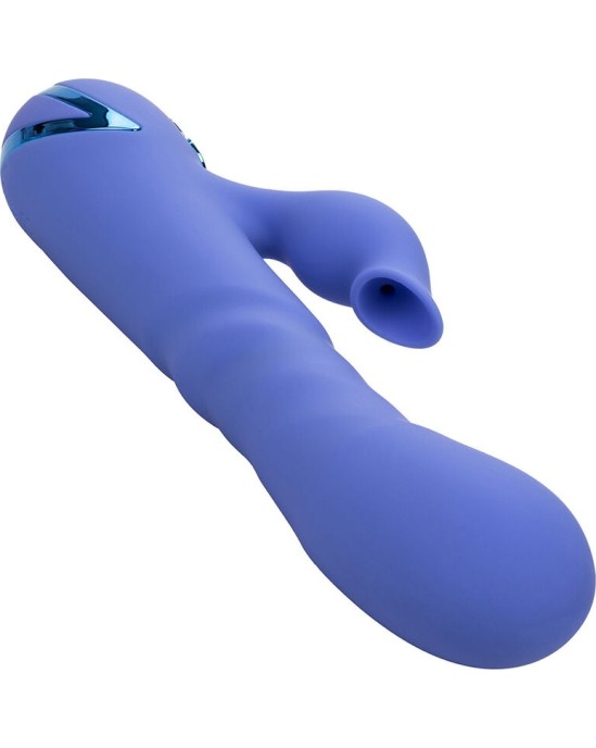 California Exotics LA LOVE VIBRATOR & SUCKER BLUE, BY CALIFORNIA DREAMING