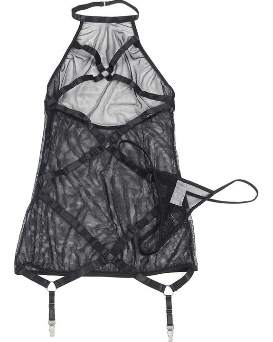 Subblime Dresses SUBLLIME - caurspīdīga KLEITA, MELNA S/M