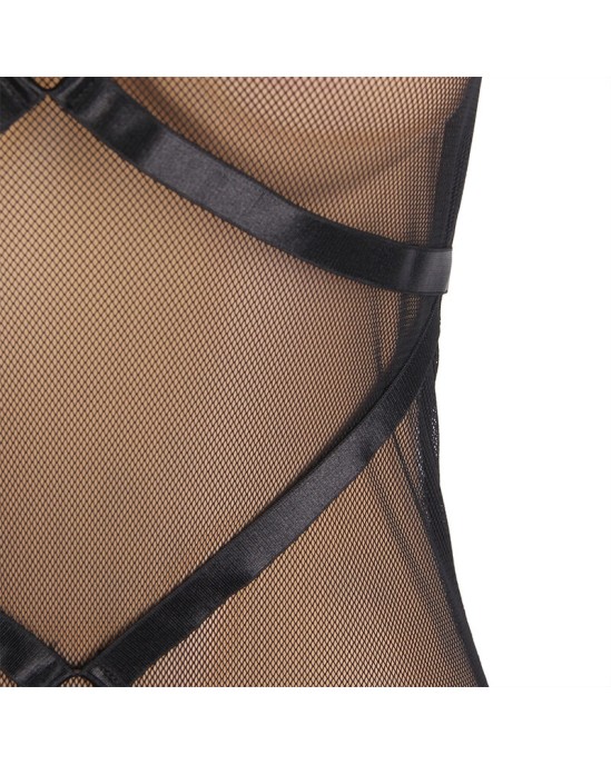 Subblime Dresses SUBLLIME - caurspīdīga KLEITA, MELNA S/M