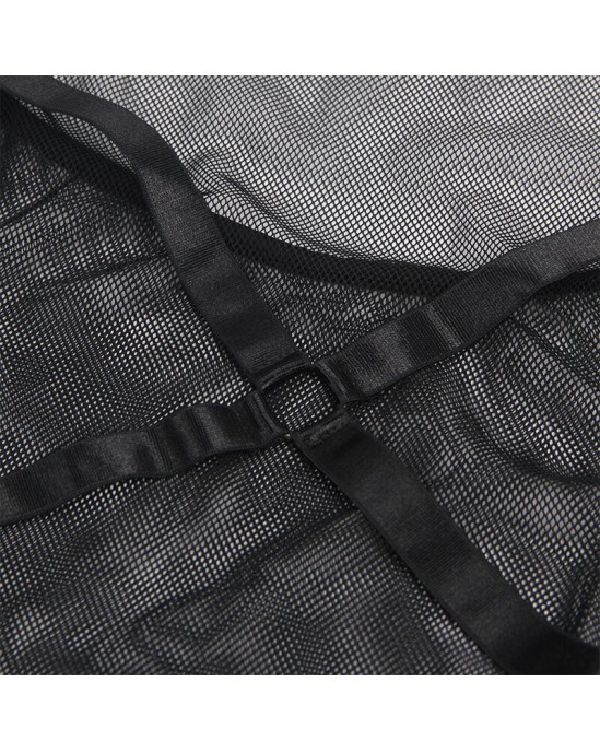 Subblime Dresses SUBLLIME - caurspīdīga KLEITA, MELNA S/M