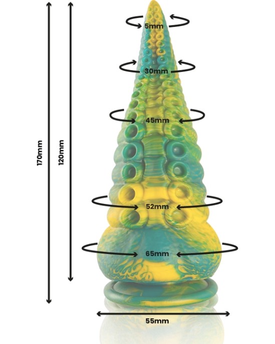 Epic CETUS GREEN tausteklis MAZA IZMĒRA DILDO