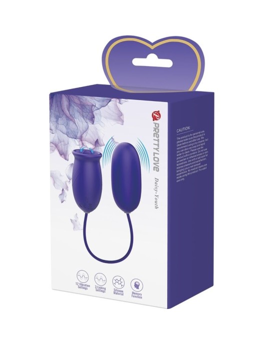 Pretty Love - DAISY YOUTH VIOLET RECHARGEABLE VIBRATOR STIMULATOR