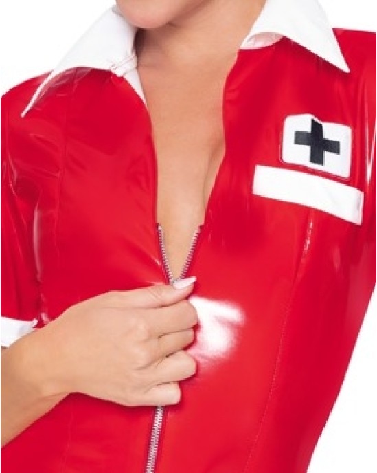 Black Level Vinyl Nurse red S