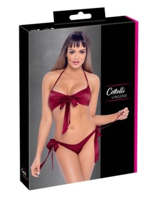 Cottelli Lingerie Бюстгальтер и трусы красные S/M