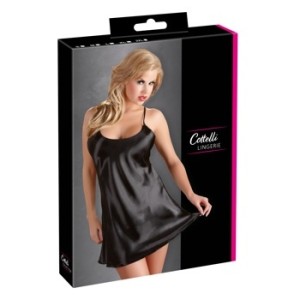 Cottelli Lingerie Satin Chemise Black XL