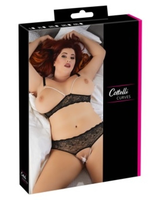 Cottelli Curves Pērļu komplekts Black XL