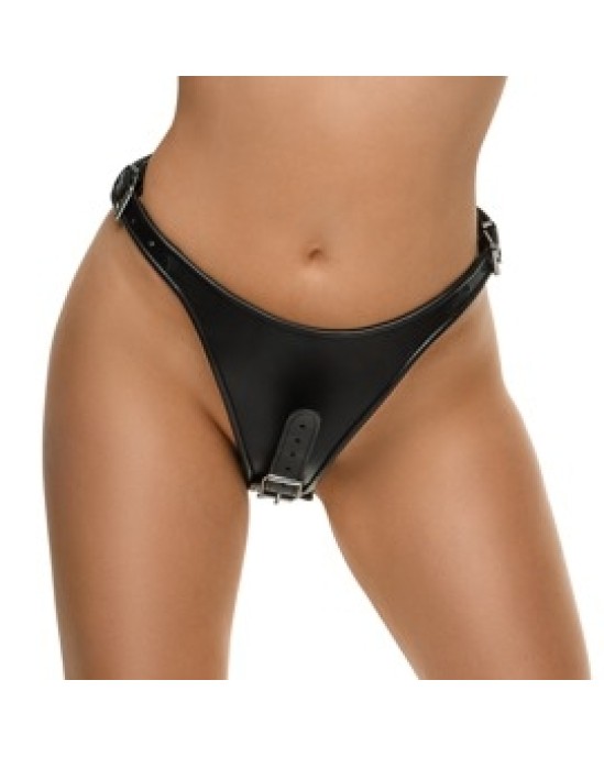 Zado Leather Briefs 2 Dildos S/M