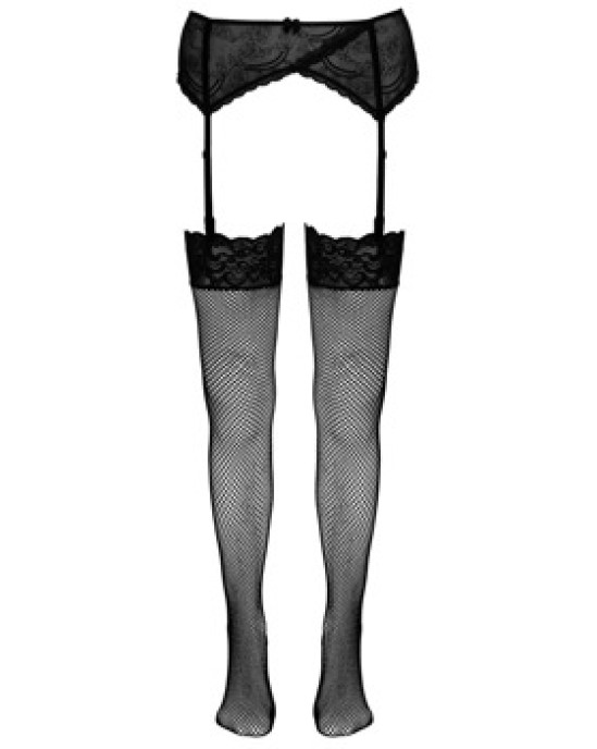 Cottelli Legwear Net Stockings Lace S/M