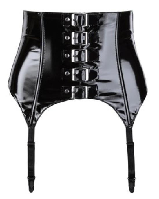 Black Level Vinyl Suspender Belt S