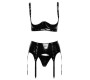 Black Level Vinyl Shelf Bra Set XL