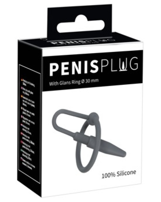 Penisplug Penis Plug with Glans Ring