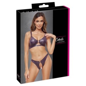 Cottelli Lingerie Krūšturis un biksītes violeta S