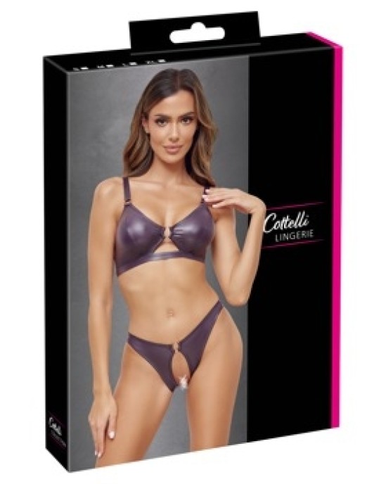 Cottelli Lingerie Krūšturis un biksītes violeta S