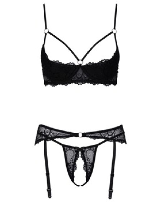 Cottelli Lingerie 3-daļīgs plauktu krūštura komplekts 75B/S