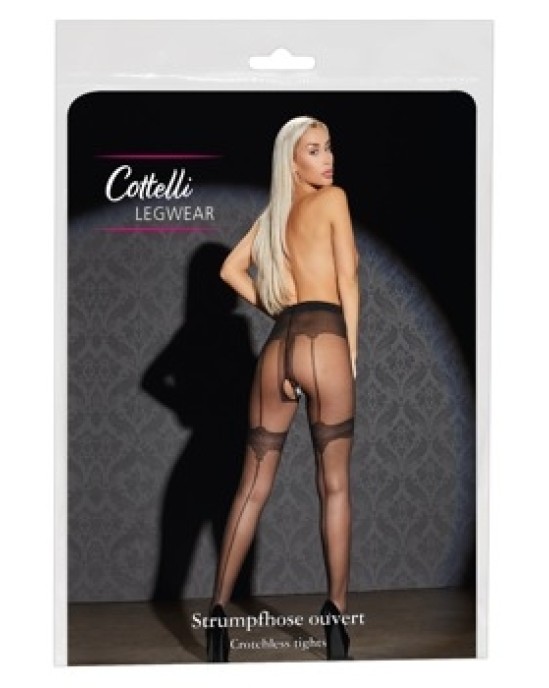 Cottelli Legwear Crotchless Tights 3