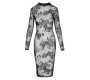 Noir Kleita Flock Print L