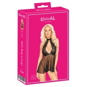 Kissable Babydoll melns S/M