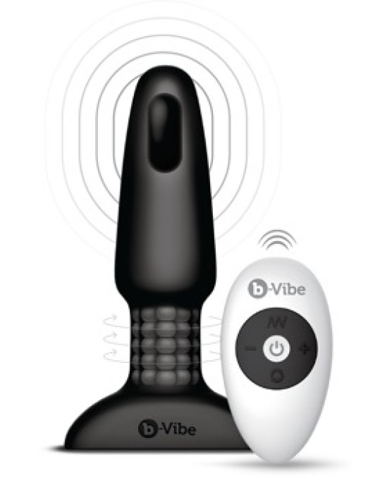 B-Vibe Римминг Плаг Черный