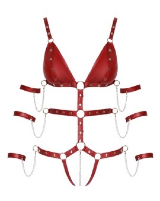 Bad Kitty Strap Body red S