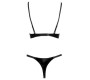 Black Level Vinyl Bra and String S