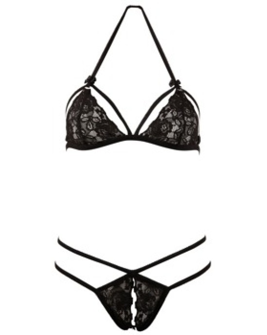 Cottelli Lingerie Кружевной комплект черный S